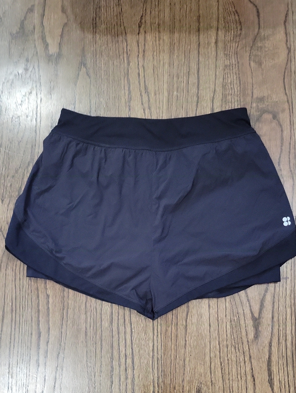 Women's Black Athletic Running Shorts